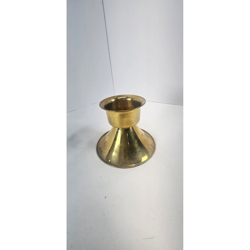 International‎ Silver Co Solid Brass Handmade Taper Candlestick Holder Vintage